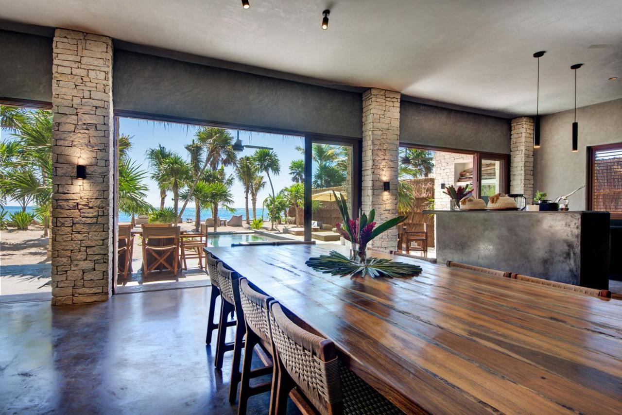 Beachfront Villa In Tankah Bay トゥルム エクステリア 写真