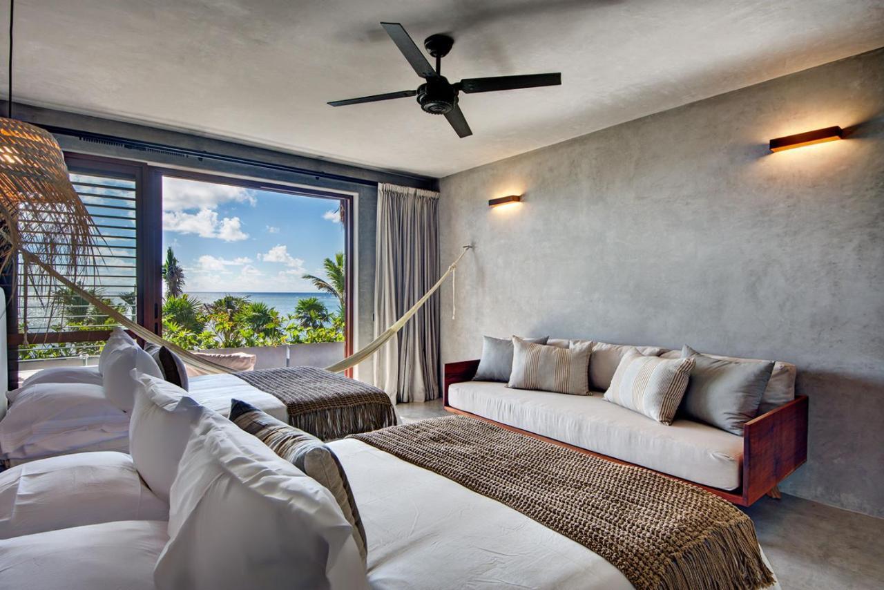 Beachfront Villa In Tankah Bay トゥルム エクステリア 写真