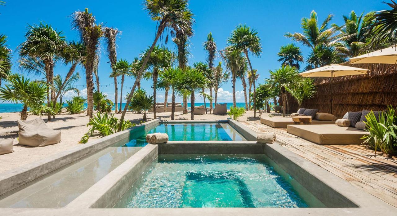 Beachfront Villa In Tankah Bay トゥルム エクステリア 写真